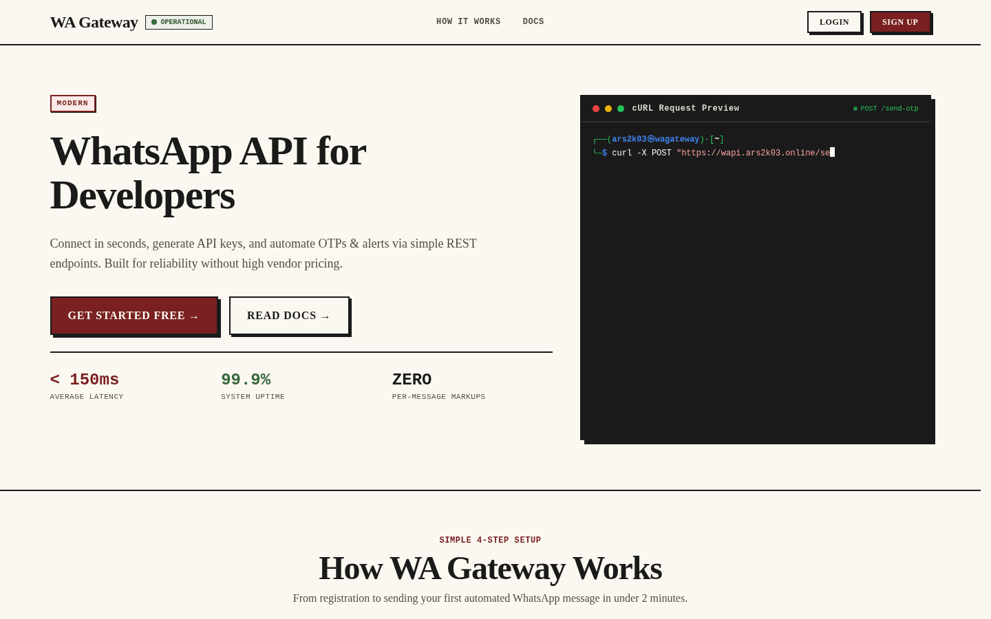 WA Gateway homepage
